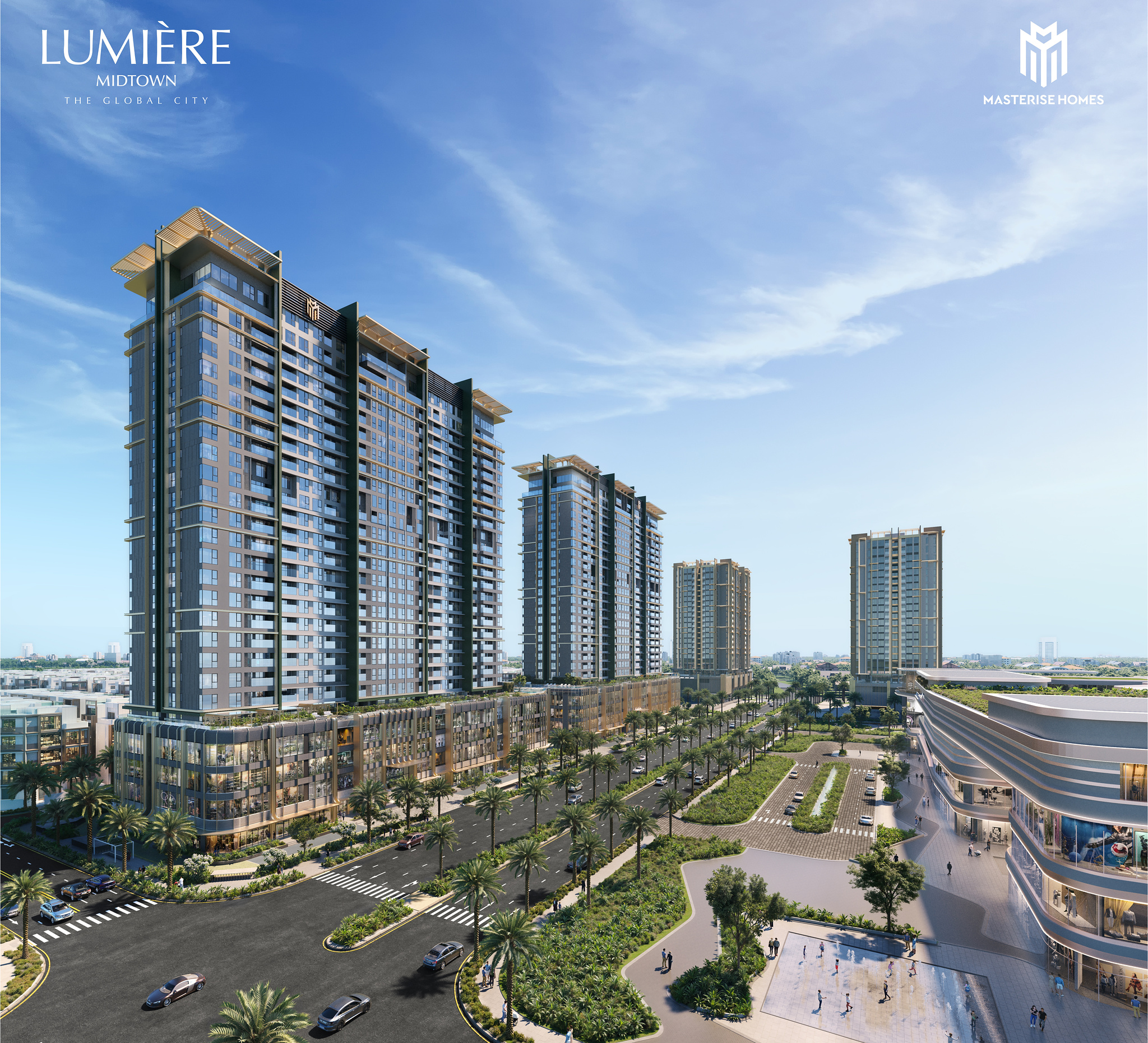 Kênh đào nhân tạo và nhạc nước The Global City