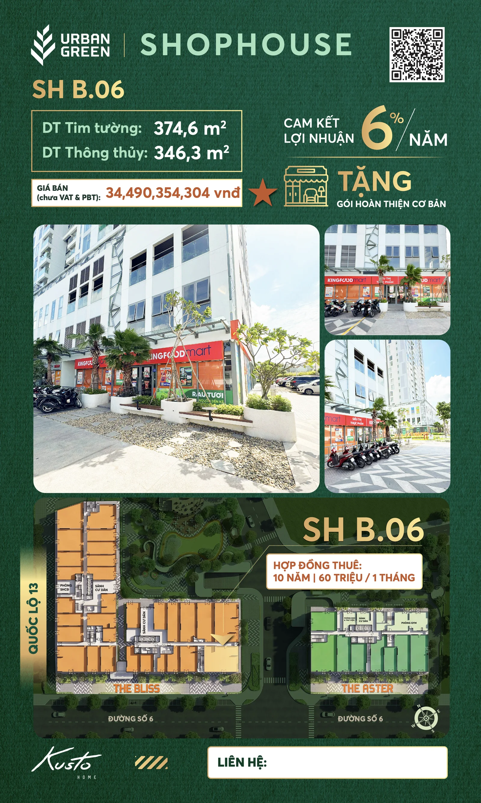 Shophouse The Bliss — B.06 (Căn Góc Đắc Địa)