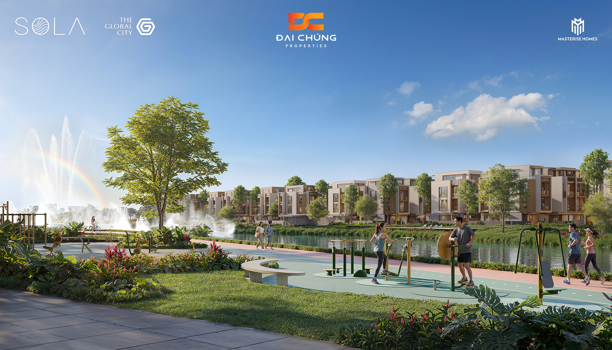 Kiến trúc ánh sáng hoàng hôn tại phân khu Sola Peninsula